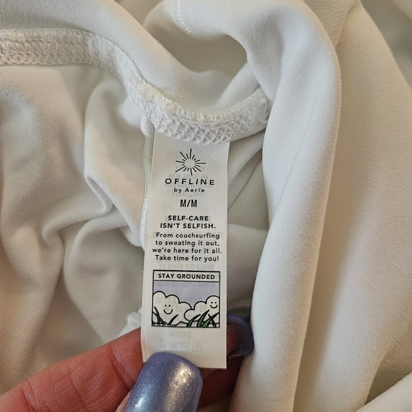 Aerie Offline White Eyelet Tennis Dress Size Medium - Picture 5 of 7